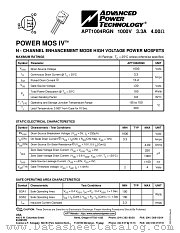 APT1004RGN datasheet pdf Advanced Power Technology