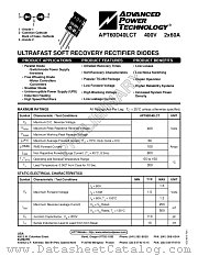 APT60D40LCT datasheet pdf Advanced Power Technology