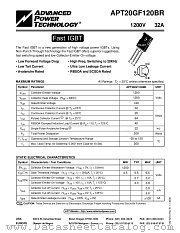 APT20GF120BR datasheet pdf Advanced Power Technology