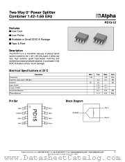 PD15-12 datasheet pdf Alpha Industries Inc
