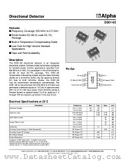 DD01-92 datasheet pdf Alpha Industries Inc