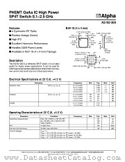 AS192-300 datasheet pdf Alpha Industries Inc