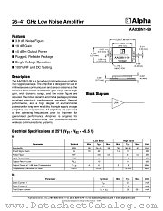 AA038N1-99 datasheet pdf Alpha Industries Inc