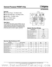 AFP02N8-000 datasheet pdf Alpha Industries Inc
