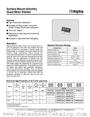 SMS3930-021 datasheet pdf Alpha Industries Inc