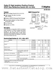 AS186-302 datasheet pdf Alpha Industries Inc