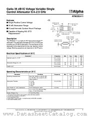AT002S3-11 datasheet pdf Alpha Industries Inc