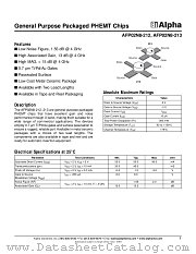 AFP02N8-213 datasheet pdf Alpha Industries Inc