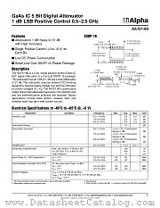 AA101-80 datasheet pdf Alpha Industries Inc