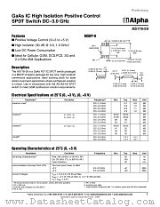 AS176-59 datasheet pdf Alpha Industries Inc