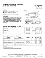 AT001D6-25 datasheet pdf Alpha Industries Inc