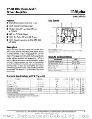 AA028P2-00 datasheet pdf Alpha Industries Inc