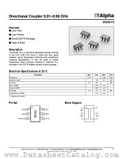 DC08-73 datasheet pdf Alpha Industries Inc