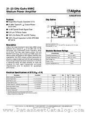 AA022P2-00 datasheet pdf Alpha Industries Inc
