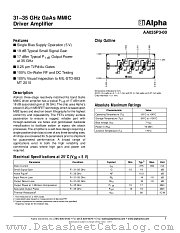 AA035P3-00 datasheet pdf Alpha Industries Inc