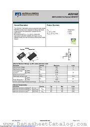 AO3162 datasheet pdf Alpha & Omega Semiconductor
