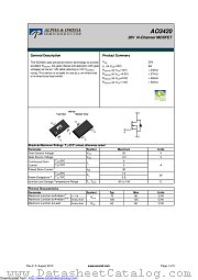 AO3420 datasheet pdf Alpha & Omega Semiconductor