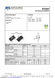 AO3494 datasheet pdf Alpha & Omega Semiconductor