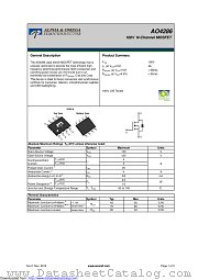 AO4286 datasheet pdf Alpha & Omega Semiconductor