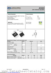 AO4354 datasheet pdf Alpha & Omega Semiconductor