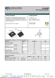 AO4430 datasheet pdf Alpha & Omega Semiconductor