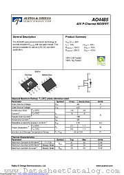 AO4485 datasheet pdf Alpha & Omega Semiconductor