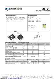AO4494 datasheet pdf Alpha & Omega Semiconductor