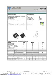 AO4576 datasheet pdf Alpha & Omega Semiconductor