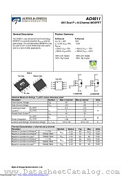 AO4611 datasheet pdf Alpha & Omega Semiconductor