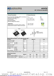 AO4752 datasheet pdf Alpha & Omega Semiconductor