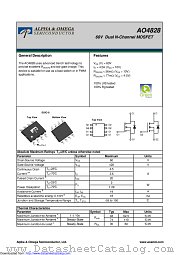 AO4828 datasheet pdf Alpha & Omega Semiconductor