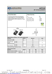 AO7410 datasheet pdf Alpha & Omega Semiconductor