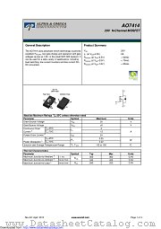 AO7414 datasheet pdf Alpha & Omega Semiconductor