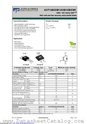 AOB10B65M1 datasheet pdf Alpha & Omega Semiconductor
