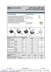 AOB1100L datasheet pdf Alpha & Omega Semiconductor