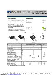 AOB12N60FD datasheet pdf Alpha & Omega Semiconductor