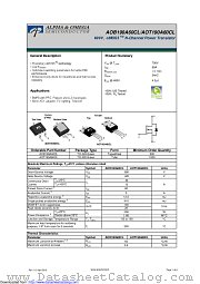 AOB190A60CL datasheet pdf Alpha & Omega Semiconductor