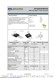 AOB42S60 datasheet pdf Alpha & Omega Semiconductor