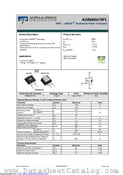 AOB600A70FL datasheet pdf Alpha & Omega Semiconductor