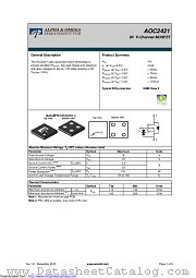 AOC2421 datasheet pdf Alpha & Omega Semiconductor