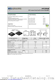 AOC2804B datasheet pdf Alpha & Omega Semiconductor