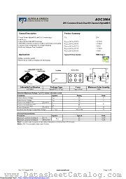 AOC3864 datasheet pdf Alpha & Omega Semiconductor