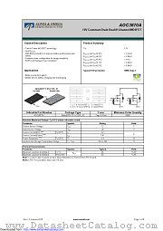 AOC3870A datasheet pdf Alpha & Omega Semiconductor