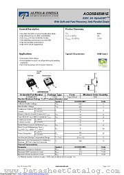 AOD5B65M1E datasheet pdf Alpha & Omega Semiconductor