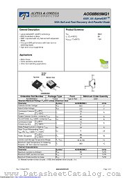 AOD8B65MQ1 datasheet pdf Alpha & Omega Semiconductor