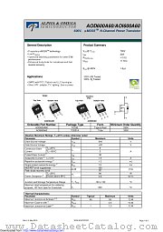 AOI600A60 datasheet pdf Alpha & Omega Semiconductor