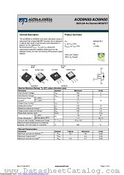 AOI9N50 datasheet pdf Alpha & Omega Semiconductor