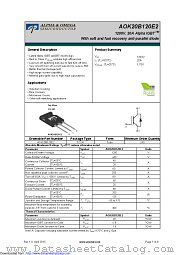 AOK20B120E2 datasheet pdf Alpha & Omega Semiconductor