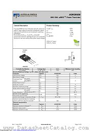 AOK29S50 datasheet pdf Alpha & Omega Semiconductor