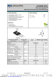 AOK40B120H1 datasheet pdf Alpha & Omega Semiconductor